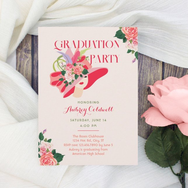 Kentucky Derby Graduation Party Invitation (Creator Uploaded)