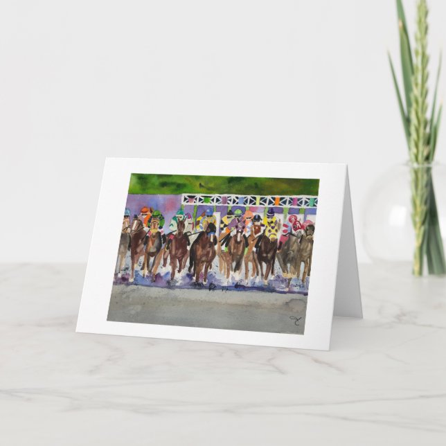 Kentucky Derby Greeting Card (Front)