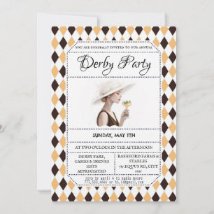Kentucky Derby Hat Party Invitation Elegant Derby 
