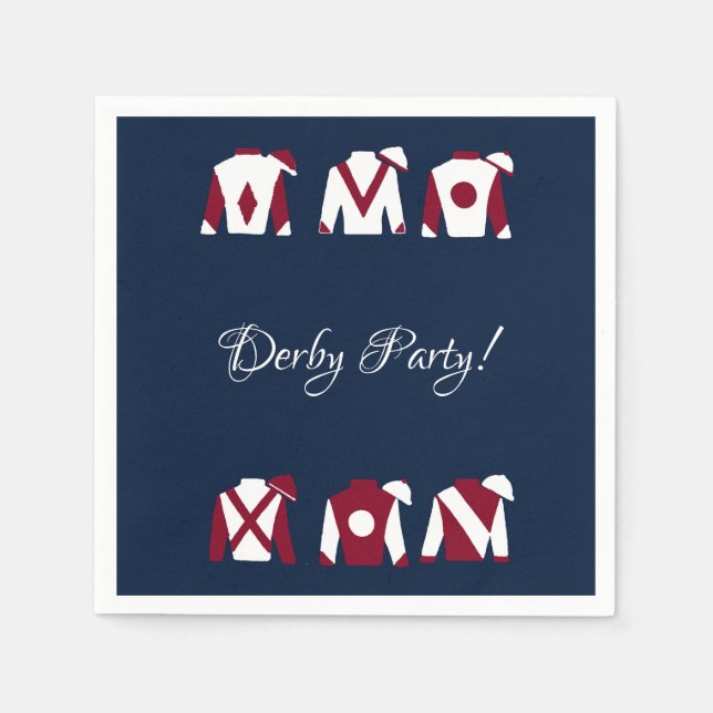 Kentucky Derby Party Cocktail Napkins (Front)