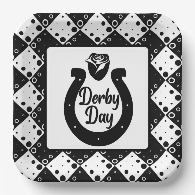 Kentucky Derby Party Paper Plate (Front)