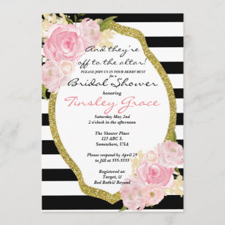 Kentucky Derby theme shower invitation