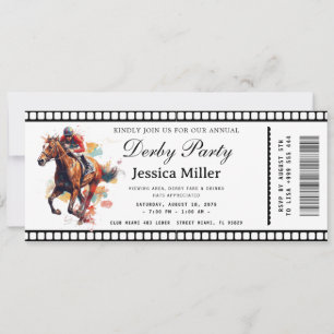 Kentucky Derby Ticket Invitation