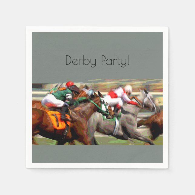 Kentucky Derby Viewing Party Cocktail Napkins (Front)