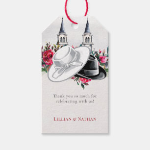 Kentucky Derby Wedding Bridal Shower Roses Modern Gift Tags