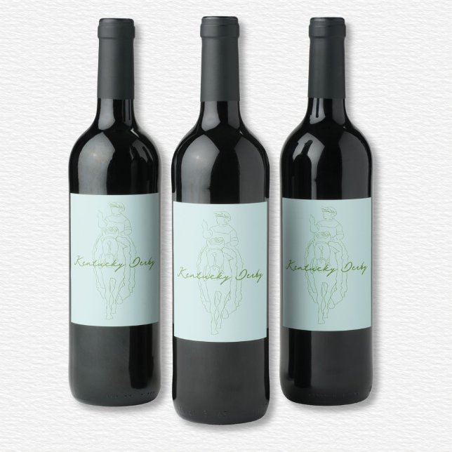 Kentucky Derby Wine Label  (Creator Uploaded)
