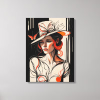 Kentucky Derby Womens Hat Canvas Wall Art Prints
