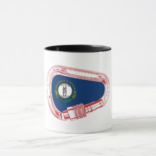 Kentucky Flag Climbing Carabiner Mug
