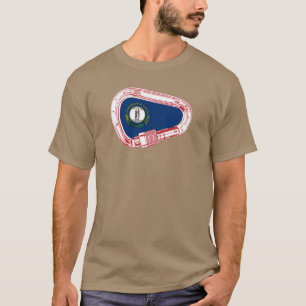 Kentucky Flag Climbing Carabiner T-Shirt