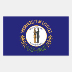 Kentucky Flag Rectangular Sticker