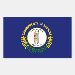 Kentucky Flag Rectangular Sticker