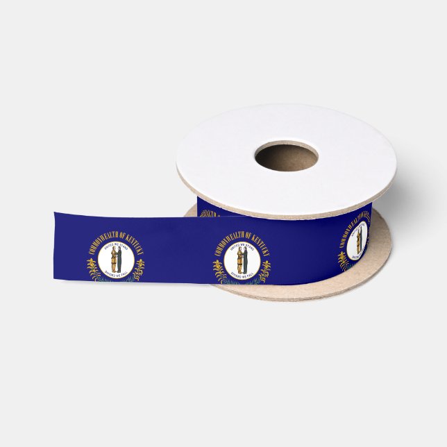 Kentucky Flag Satin Ribbon (Spool)