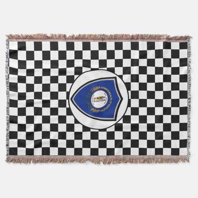 Kentucky flag throw blanket (Front)