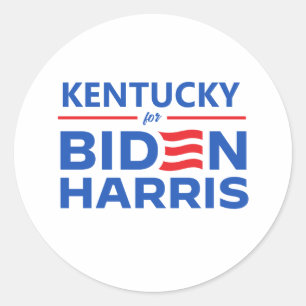 Kentucky for Biden Harris Classic Round Sticker