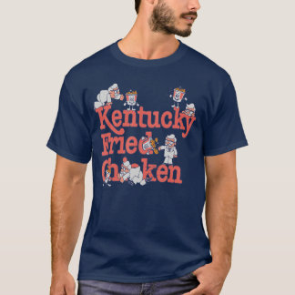 Kentucky Fried Chicken Retro Colonel Cartoon KFC F T-Shirt