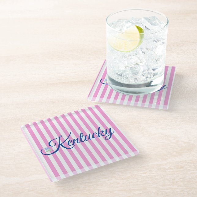 Kentucky glass coaster (Angled)