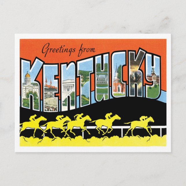 Kentucky Greetings From US States Postcard (Front)