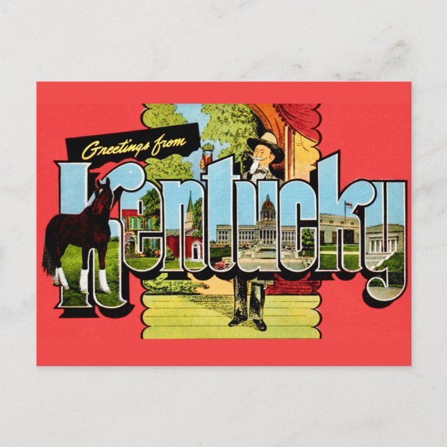  Kentucky Greetings Postcard (Front)
