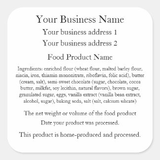 Kentucky Home Baker Labels