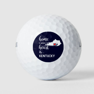 Kentucky Home is where the heart is Golf Balls