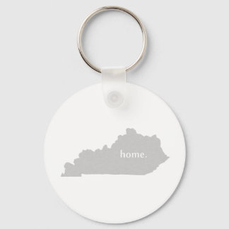 Kentucky home silhouette state map key ring