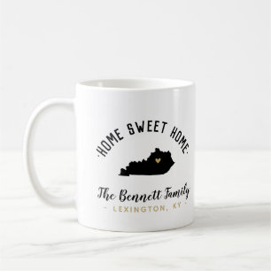 Kentucky Home Sweet Home Family Monogram Mug
