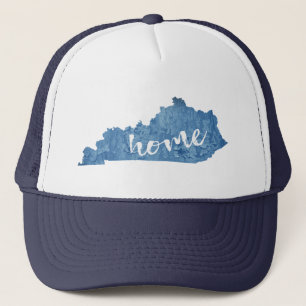 Kentucky Home Wood Grain Trucker Hat