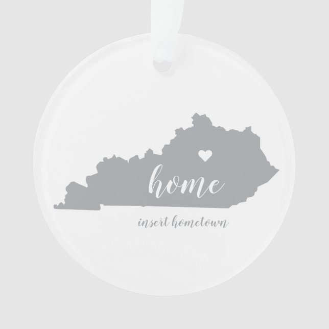 Kentucky Hometown Personalised Ornament (Front)