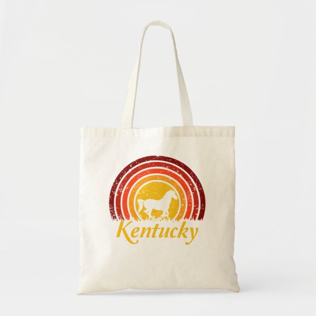 Kentucky Horse Farm Riding Competition Racing Derb Tote Bag (Front)