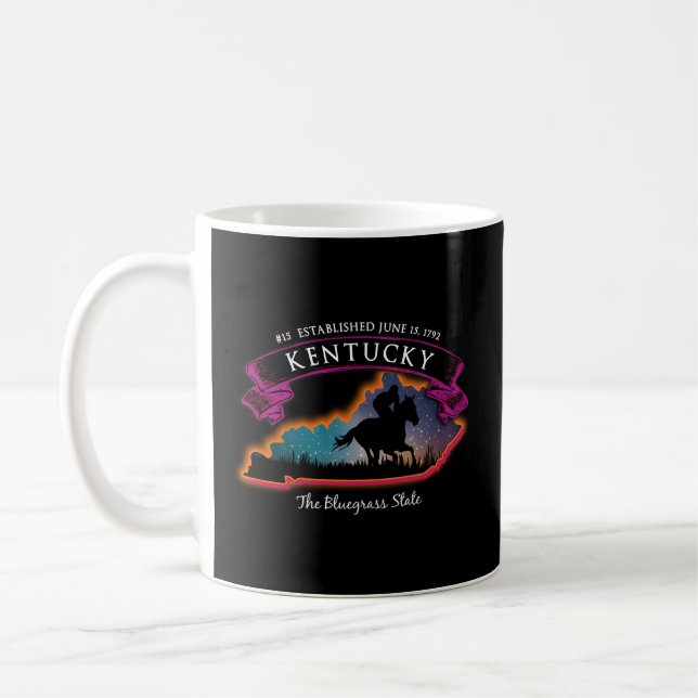 Kentucky Horse Racing Coffee Mug (Left)