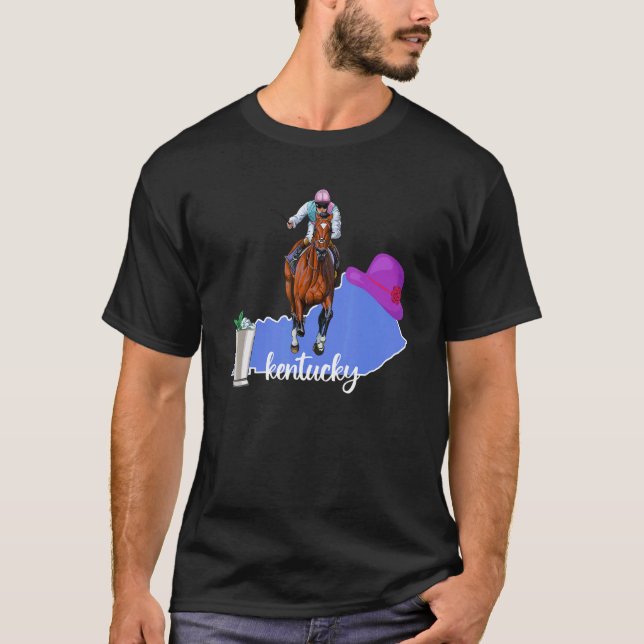 Kentucky Horse Racing  Derby Party T-Shirt (Front)