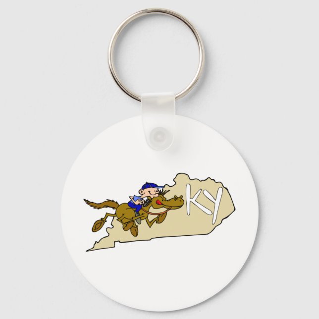 Kentucky Horse Racing Key Ring (Front)
