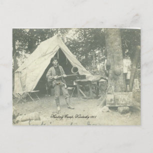 Kentucky Hunting Camp 1908 Postcard