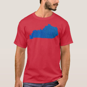 Kentucky  I Blue Leather Bourbon State Gift  T-Shirt