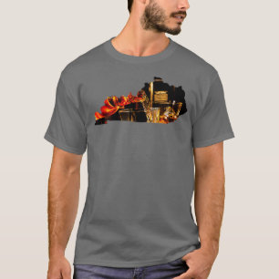 Kentucky  I Bourbon Trail Barrel Gift State Map  T-Shirt