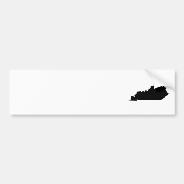 Kentucky in Black and White Bumper Sticker (Front)