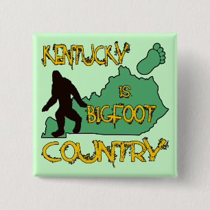 Kentucky Is Bigfoot Country 15 Cm Square Badge