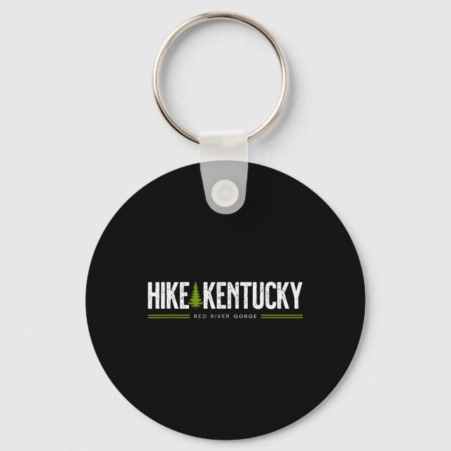 Kentucky Ky Red River Gorge Hike Tree Retro Graphi Key Ring (Front)