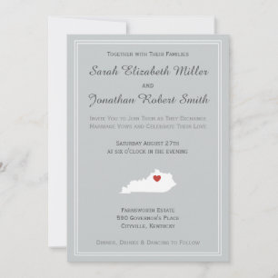 Kentucky Love - Customisable Wedding Invitation