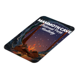 Kentucky Mammoth cave travel poster Magnet