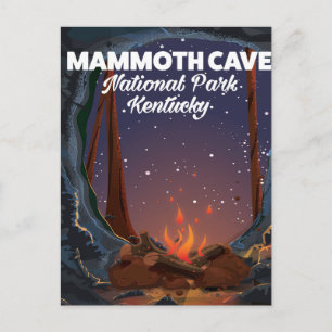 Kentucky Mammoth cave travel poster Postcard