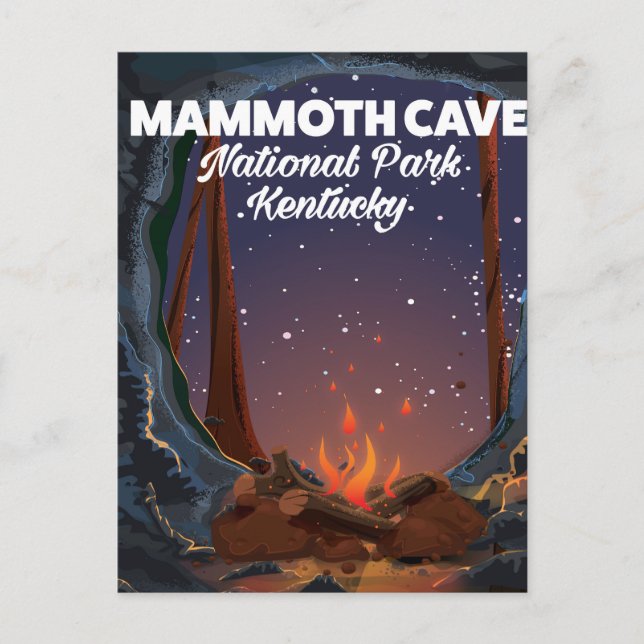 Kentucky Mammoth cave travel poster Postcard (Front)