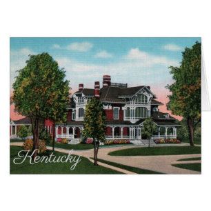 Kentucky Mansion Blank Folded Card