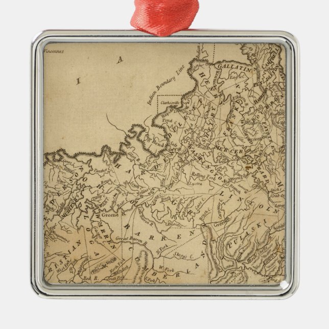 Kentucky Metal Tree Decoration (Front)