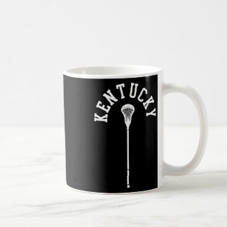 Kentucky Minimalist Vertical Lacrosse Stick Retro  Coffee Mug