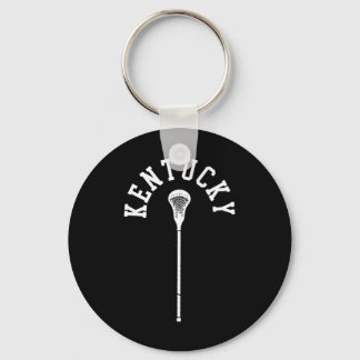 Kentucky Minimalist Vertical Lacrosse Stick Retro  Key Ring