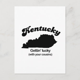 Kentucky Motto - Gettin Lucky Postcard