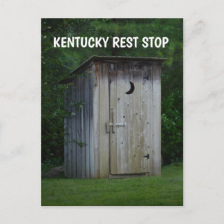 KENTUCKY OUTHOUSE Funny postcard