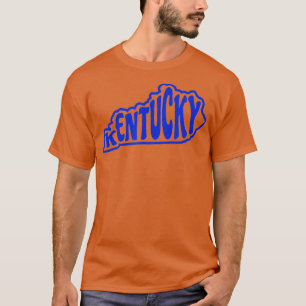 Kentucky Outline in Blue T-Shirt