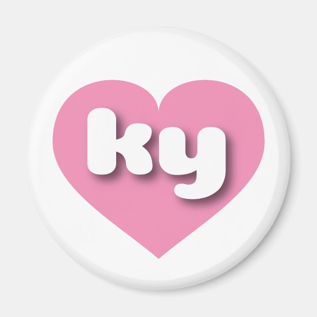 Kentucky pink heart - I love ky Magnet (Front)